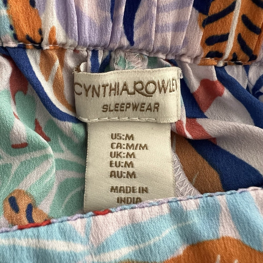 Cynthia Rowley Medium Tiger Jungle Novelty Print Pajamas Bottom Only Maximalist - Picture 6 of 6